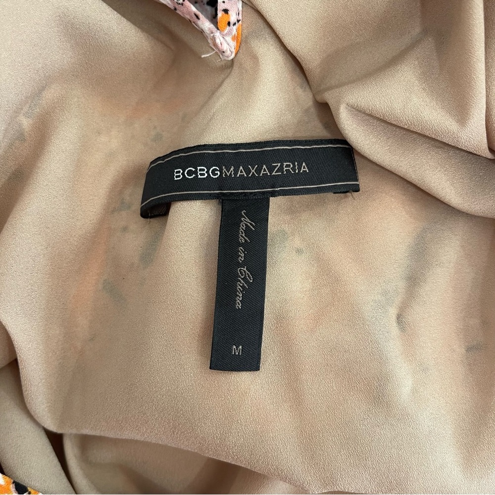 BCBGMaxAzria Orange Paisley Maxi Dress - Picture 3 of 4